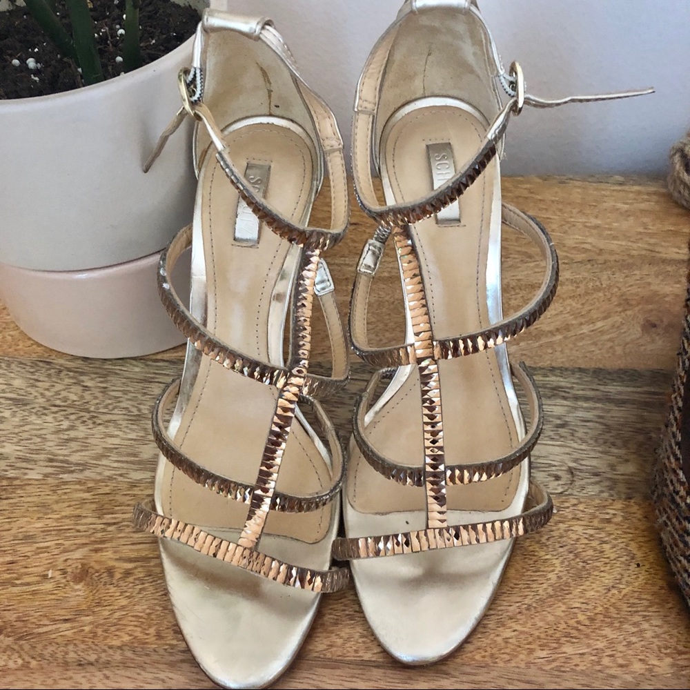 Schutz jeweled high heels